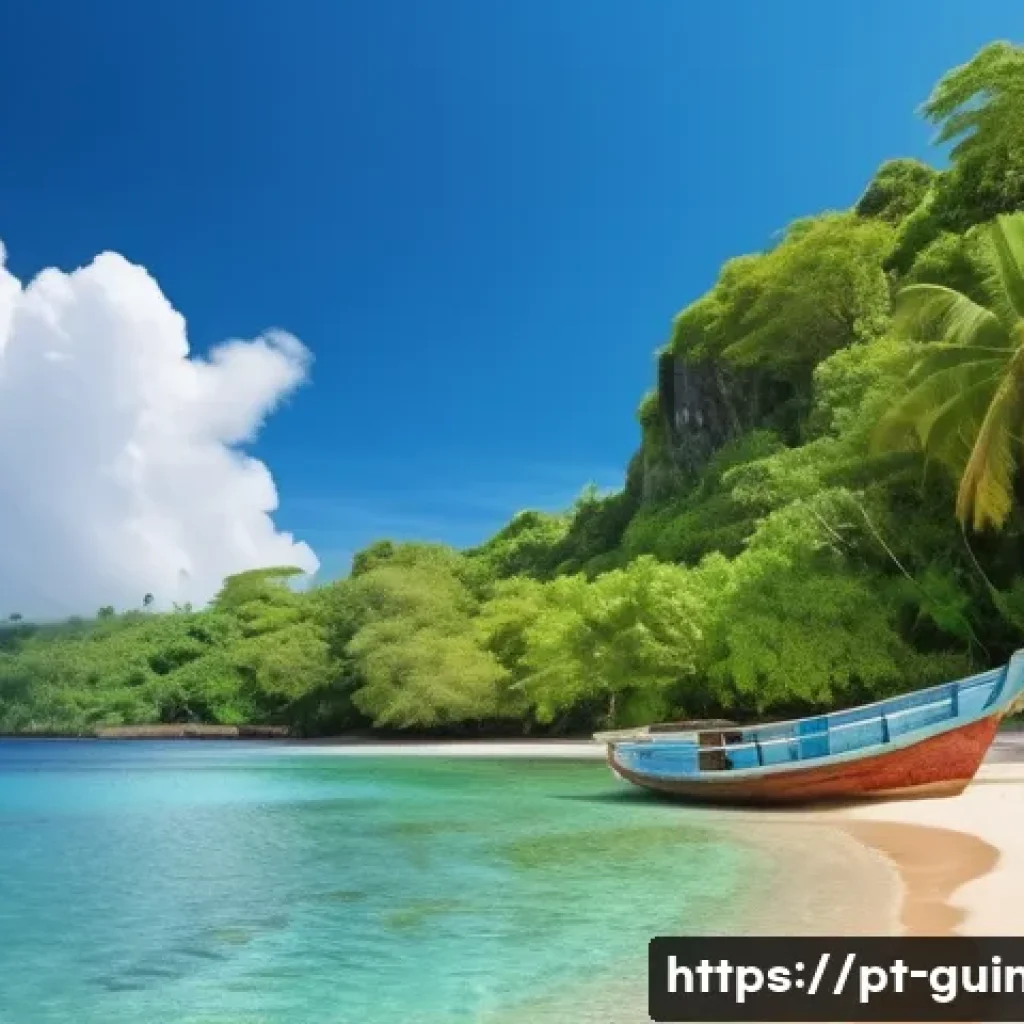 기니 관광 필수 코스 - A serene, pristine tropical beach in Guinea with fine white sand and crystal-clear warm waters gentl...